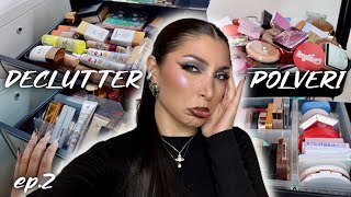 DECLUTTERO TUTTE LE MIE POLVERI 🗑️💄| MelissaTani