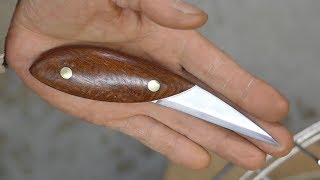 Make a woodworking knife from saw blade