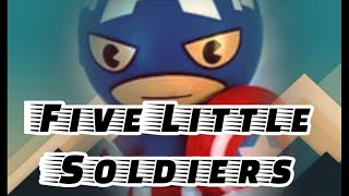 Five little soldiers rhyme/Preparatory1 rhymes / LKG rhymes/English rhymes