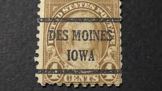 US postage stamps. DES MOINES IOWA STAMP. Postage stamp price 4 cents