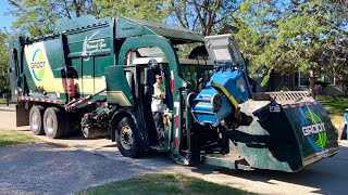 Groot Mack LR McNeilus Meridian Curotto Can Garbage Truck