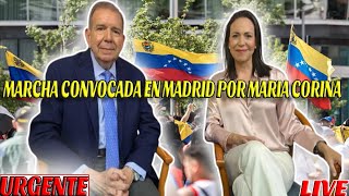 URGENTE: VENEZOLANOS EN MADRID SE REUNEN EN APOYO AL PRESIDENTE ELECTO EDMUNDO GONZALEZ URRUTIA.