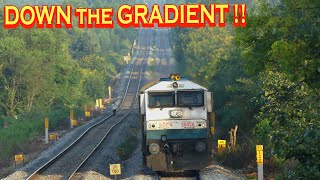 TRAINS roll down a GRADIENT !! Indian Railways