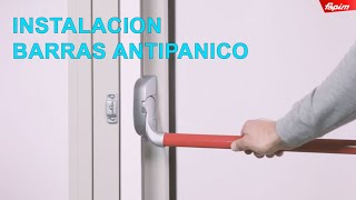 Instalación de barras antipanico en puertas de aluminio