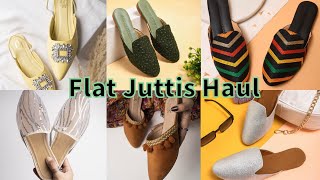 Flipkart Beautiful Flat Juttis Haul | Beautiful Juttis Shopping