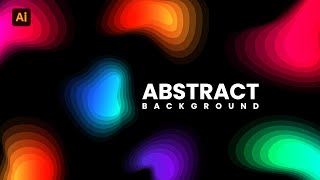 Colorful Abstract Background with Fantastic Shape Layer Effect in Adobe Illustrator CC 2022