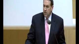 Mike Huckabee at Knesset hosted by Danny Danon