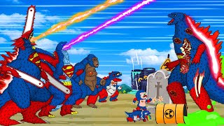 Full Godzilla x Kong Super Man From GIANT PYTHON: The Battle Against Digestive System- FUNNY CARTOON