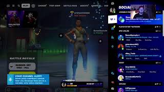 Fortnite livestream with subscribers