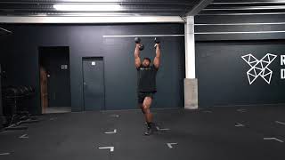 DB HANG SQUAT CLEAN AND SPLIT JERK