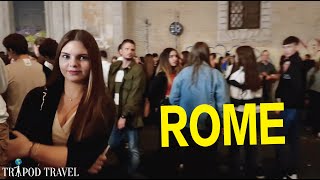 HOW TO PARTY IN ROME | PARTY ROMA ITALIA NIGHT WALK | ROME TOUR 4K #rome