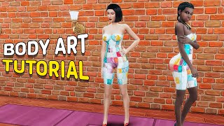 Body art suit | Tutorial How to make Body art on the sims 4 | Body art Haul | Try Haul