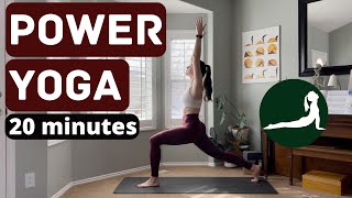 20 minute strong POWER YOGA flow (yoga workout)