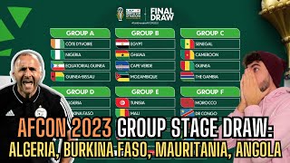 AFCON 2023 GROUP STAGE DRAW REACTION