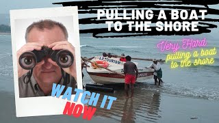 How Hard Pulling Boat to the Shore | Hats Off to the Fishermen at Rushikonda Beach | JKVisits