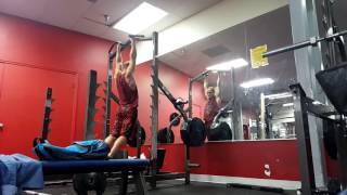 40 pull ups neutral grip. Endurance work