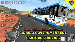 Bus Simulator Indonesia - GSRTC Bus Mod & Livery Download Link - Android Gameplay FHD E763