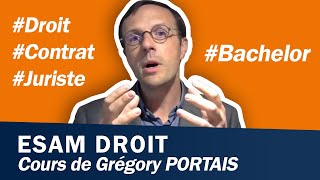 ESAM - Cours de Droit avec Grégory Portais