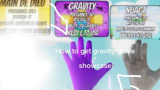 How to get the new gravity glove + showcase! (slap battles)