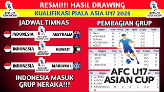 JADWAL KUALIFIKASI PIALA ASIA U17 2025 - TIMNAS INDONESIA VS AUSTRALIA