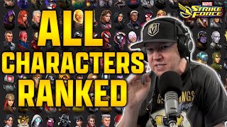 ALL CHARACTERS RANKED - TIER LIST - OCT 2024 - MARVEL Strike Force