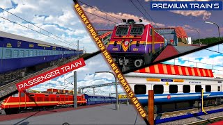 #2 PASSENGER TRAIN VS PREMIUM TRAIN'S IN RAILWAY SIMULATOR INDIA|NEW UPDATE'S IS ARRIVED PLAY STORE