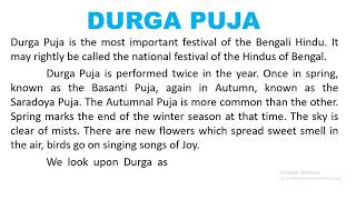 Essay on Durga puja in English | #KamnaAcademy