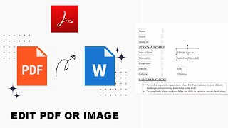 How to Edit PDF or IMAGE document easily