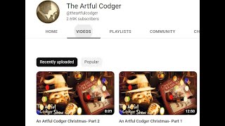 YTPC News Welcome back @The Artful Codger