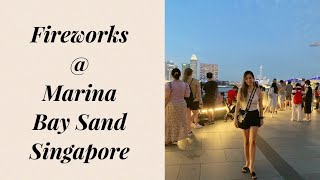 fireworks @ marina bay sands singapore  #139vlog