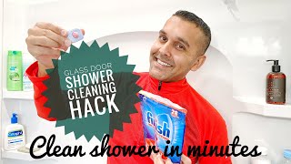 Shower Cleaning Easy Hack For Hard Water On Glass Doors | Dishwasher Detergent Pod