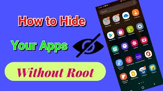 How to hide apps on Android without app 2020 | Hide & Unhide Apps in Samsung Mobile #Shorts