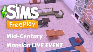 What I got in the Mid-Century Mansion Live Event on Sims FreePlay