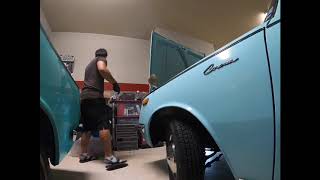 1968 Toyota Corona Fender mirror install