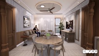 2BHK APARTMENT DESIGN: Modern Indian interiors