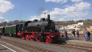 50 Jahre Eisenbahnfreunde Zollernbahn Mitfahrt Sigmaringen - Albstadt Ebingen 09.04.2023 Teil 3