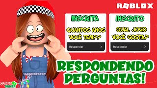 RESPONDENDO PERGUNTAS DOS INSCRITOS!! #1 #roblox #speedrun