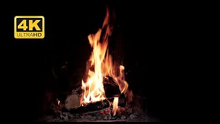 4K  Fireplace  UHD Real Fireplace Ambience - No Music 24/7