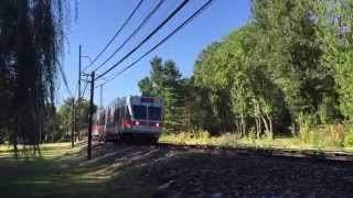 SEPTA: Norristown High Speed Line Train Flys around Ardmore Ave Curve