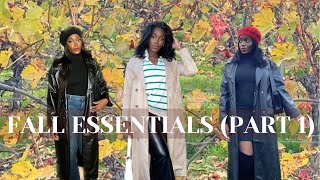 FALL WANDROBE ESSENTIALS | Basic & everyday Outfits (PART 1)