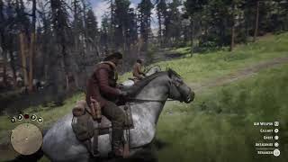 Red Dead Redemption 2 faceplanting tree