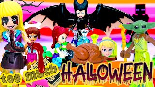 OoooooOOOOooo! It's Too Much Halloween with all the tricks & minidolls 🎃🍬 LEGO build compilation