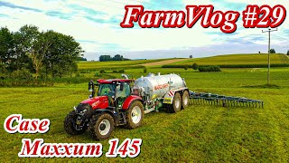 FarmVlog # 29 | 4. Резка и перемещение шлама с CASE IH Maxxum 145 CVX + бочка Marchner 14 м³