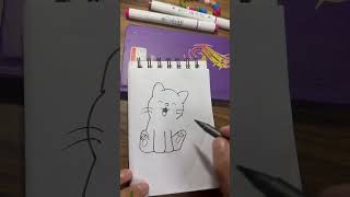 Cute cat drawing #drawing #easyartforkids #easydrawing