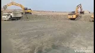 loang excavator team work and crazy  operators