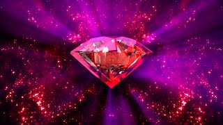 VJ Loop Diamond Luxury  with Light Rays | Pink Diamond Screensaver | LED Wall Background [4K]