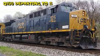 CSX Q410, Q439 and Q158 plus crew change