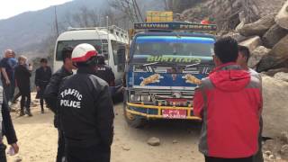 Bhutan - oops! These roads are dicey!