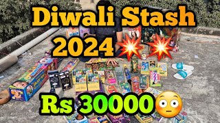 Diwali stash 2024💥💣❤️‍🔥|Part-1|Diwali Crackers 🎊 🧨 💥 |