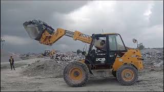 Material shifting by Loadall multipurpose Machine